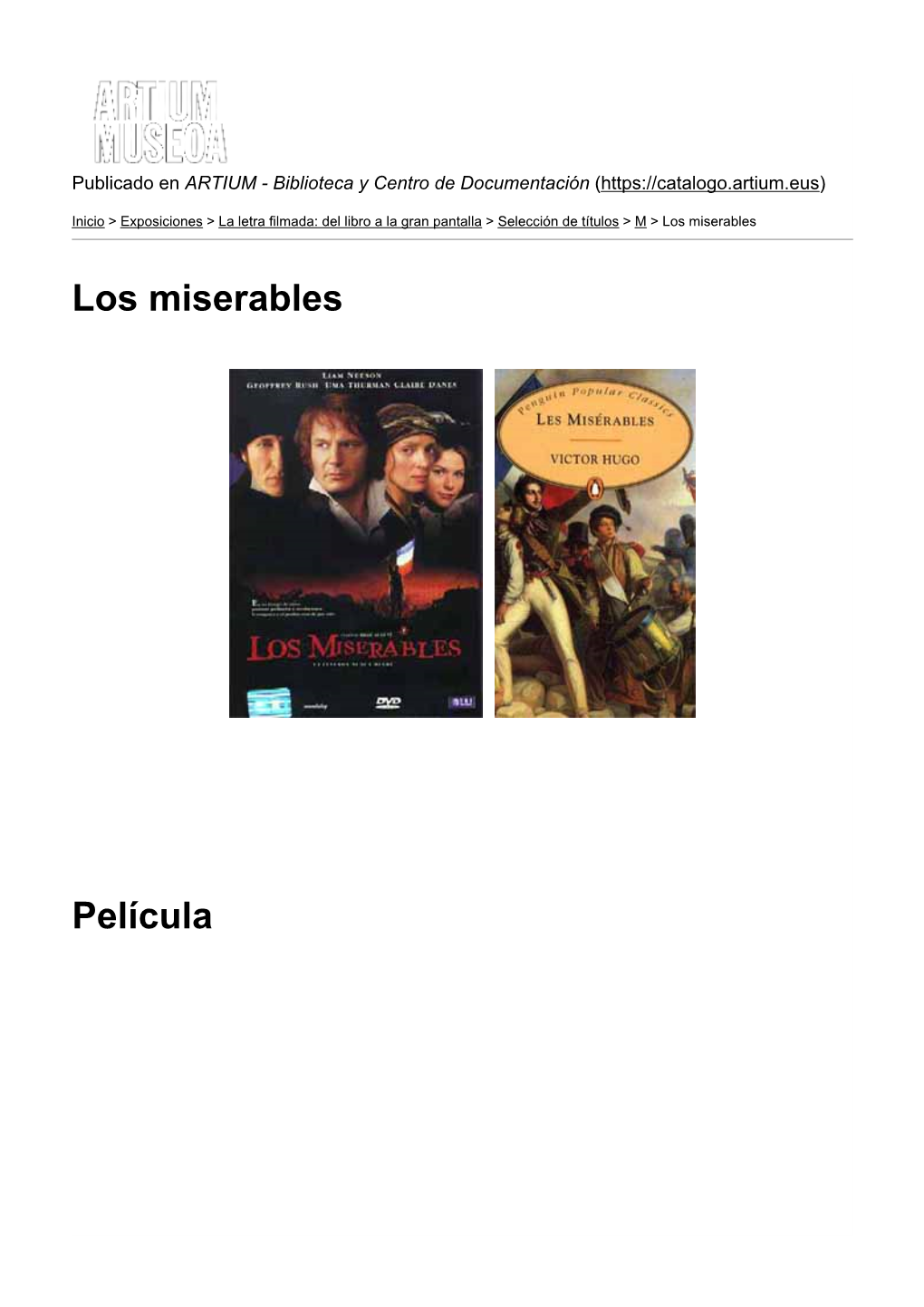 Los Miserables Película