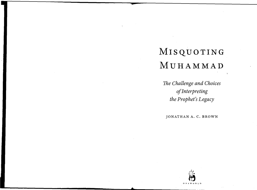 Misquoting-Muhammad-Pbuh.Pdf