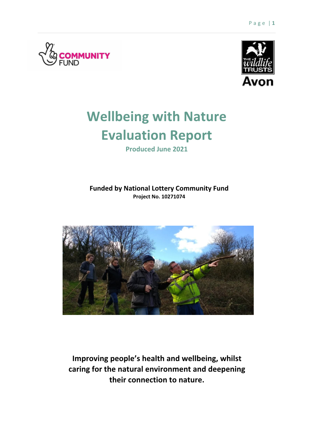 Wellbeing with Nature Evaluation Report Produced June 2021