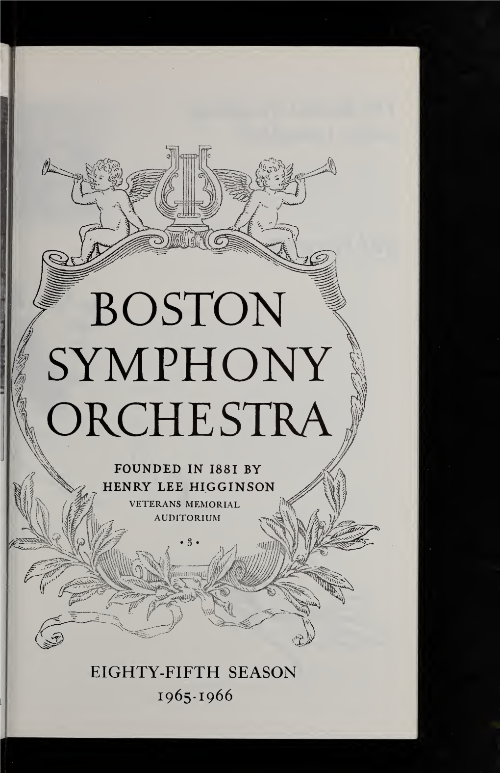 Boston Symphony Orchestra Concert Programs, Season 85, 1965