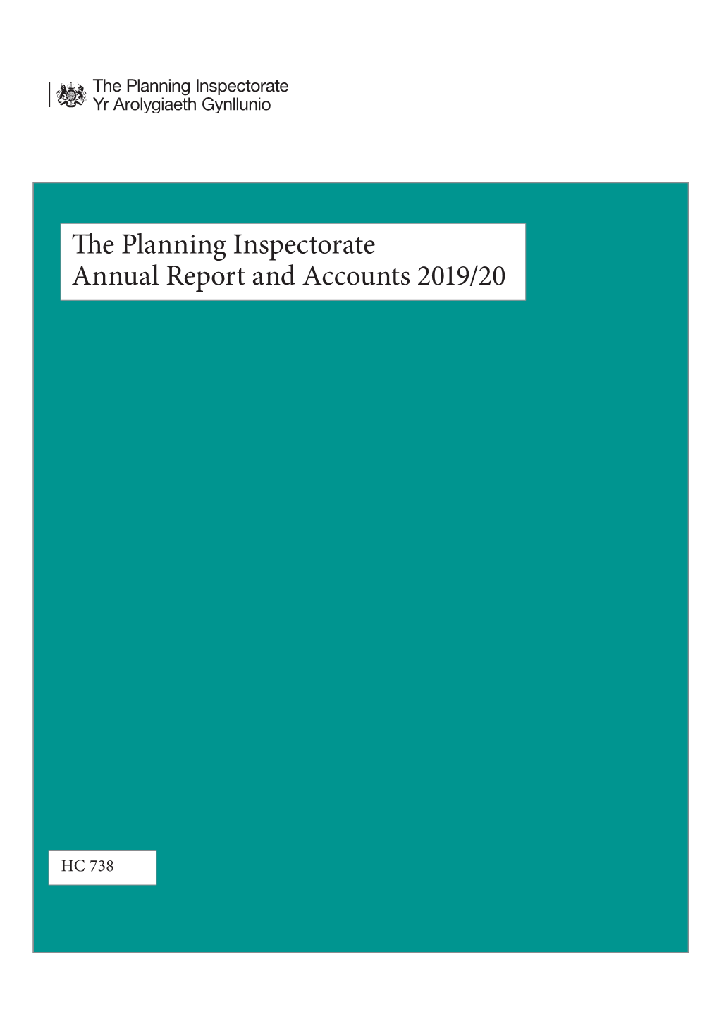 The Planning Inspectorate Annual Report and Accounts 2019/20