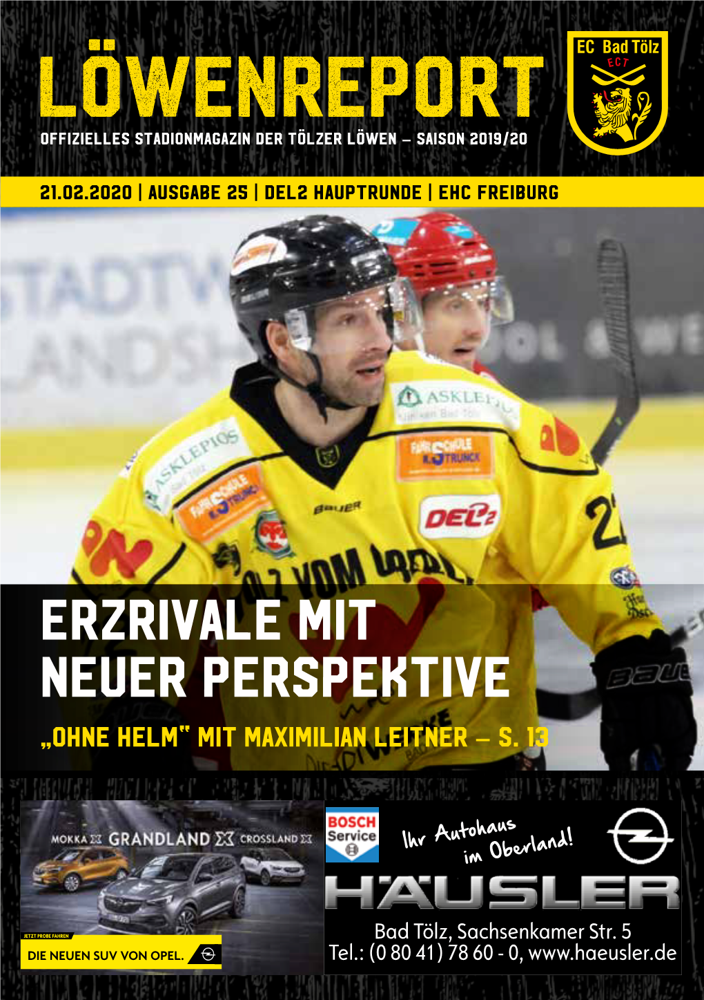 Tölzer Löwen Vs. EHC Freiburg