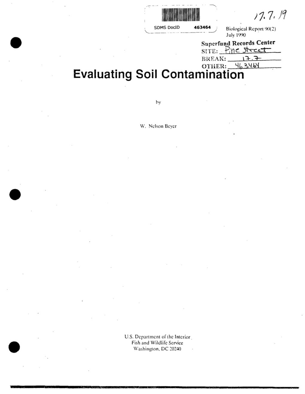 Evaluating Soil Contamination