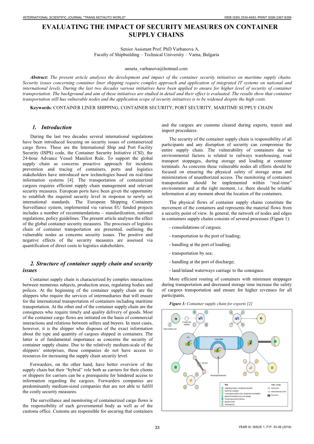 Evaluating the Impact of Security Measures on Container Supply Chains