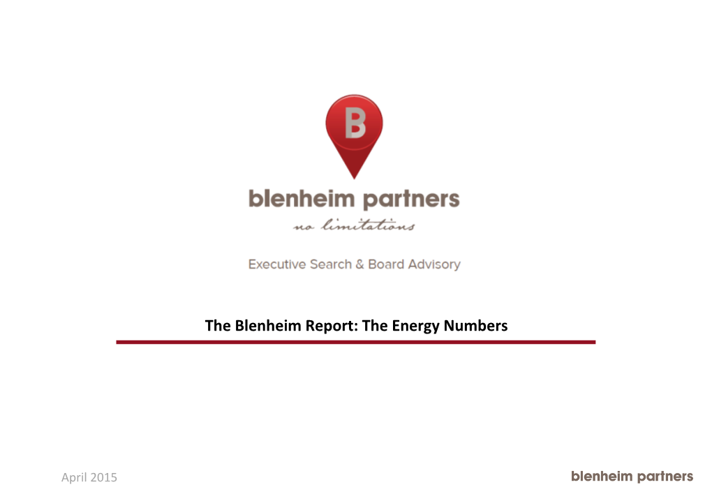 The Blenheim Report the Numbers
