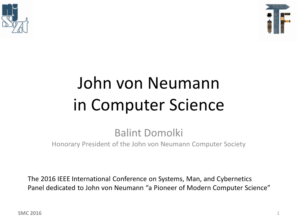 John Von Neumann in Computer Science