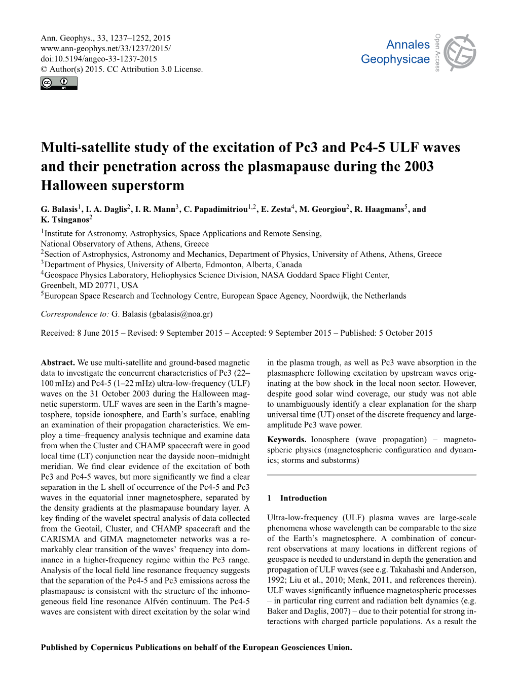 Multi-Satellite Study of the Excitation of Pc3 and Pc4-5 ULF Waves and Their Penetration Across the Plasmapause During the 2003 Halloween Superstorm