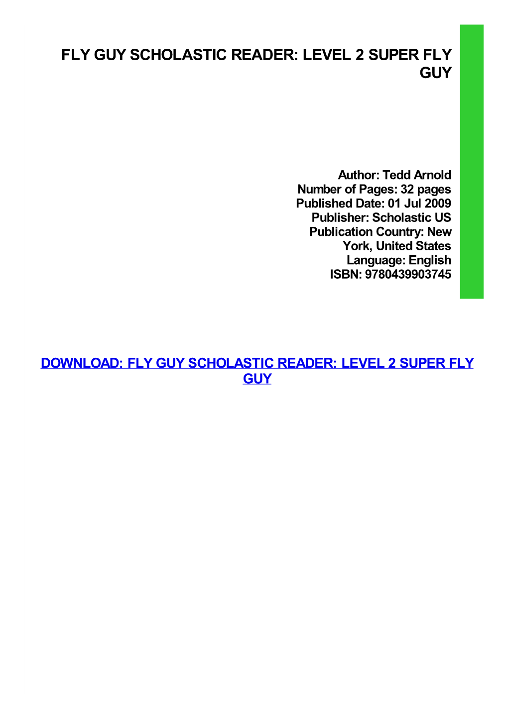 {Dоwnlоаd/Rеаd PDF Bооk} Fly Guy Scholastic Reader