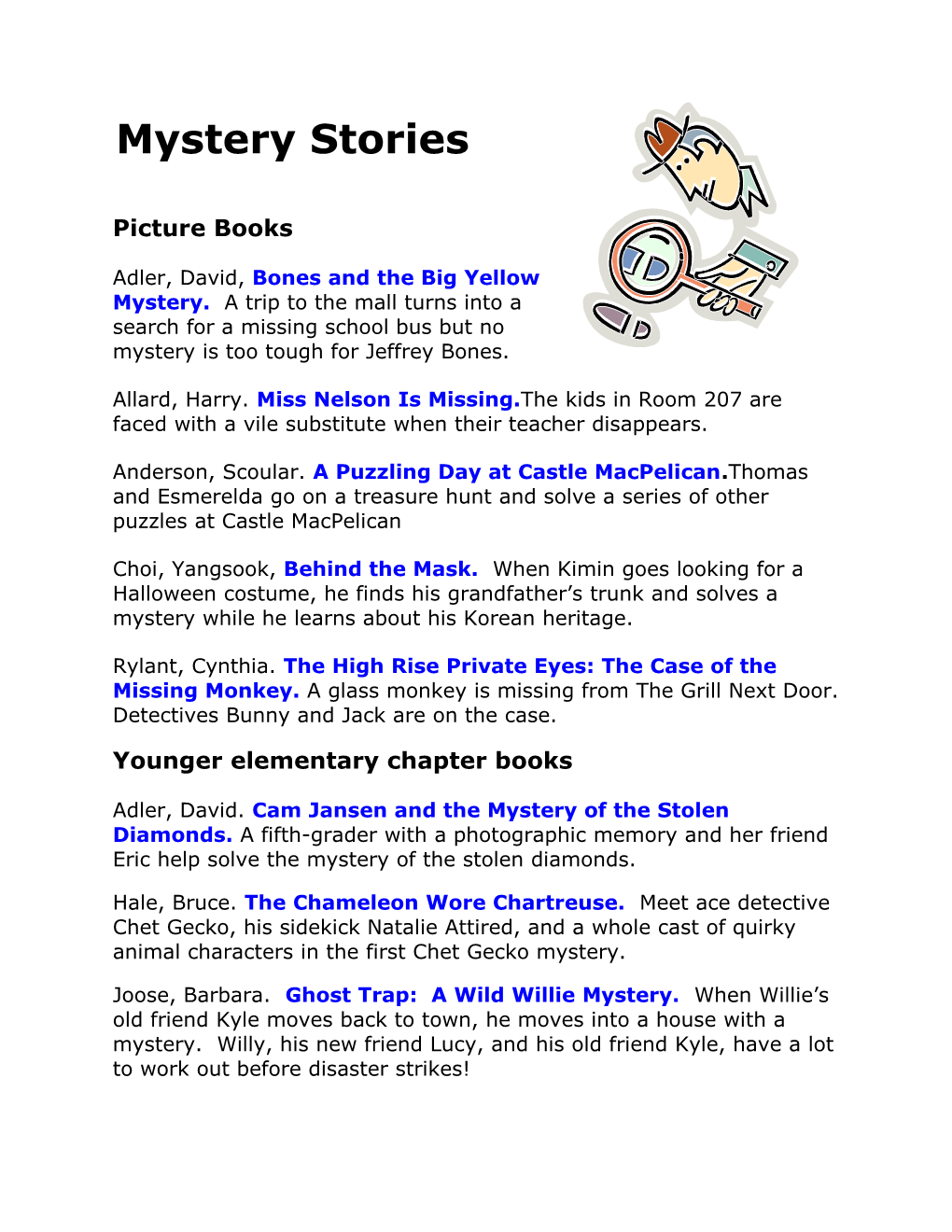 Mystery Stories