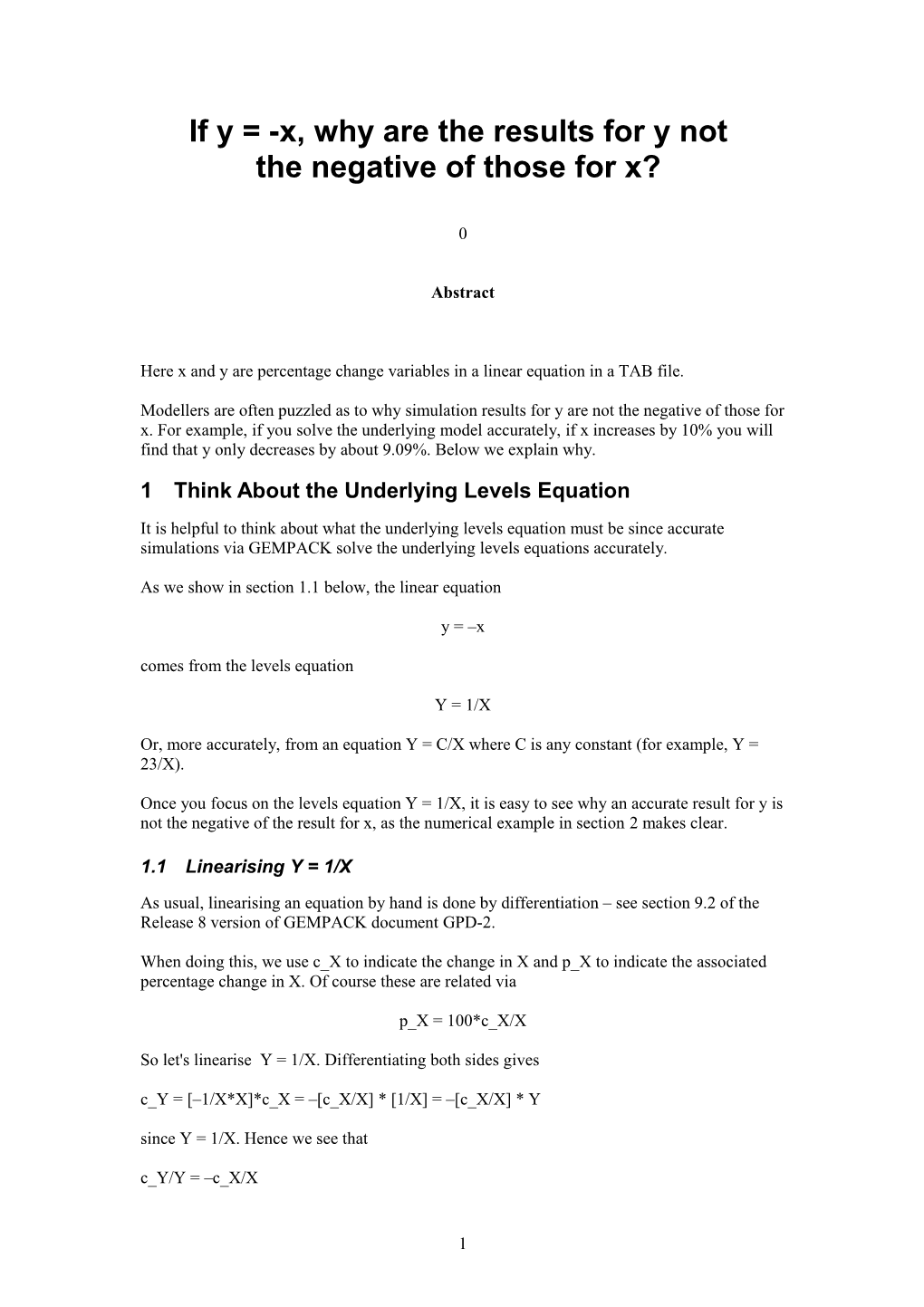 If Y = -X, Why Are the Results for Y Not the Negative of Those for X? Analysege: Software