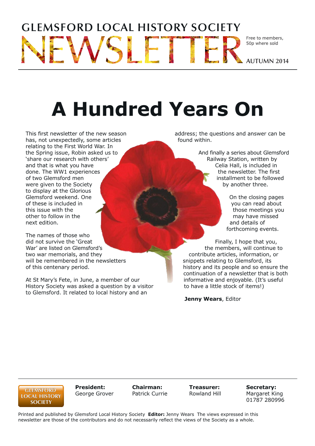 A Hundred Years On