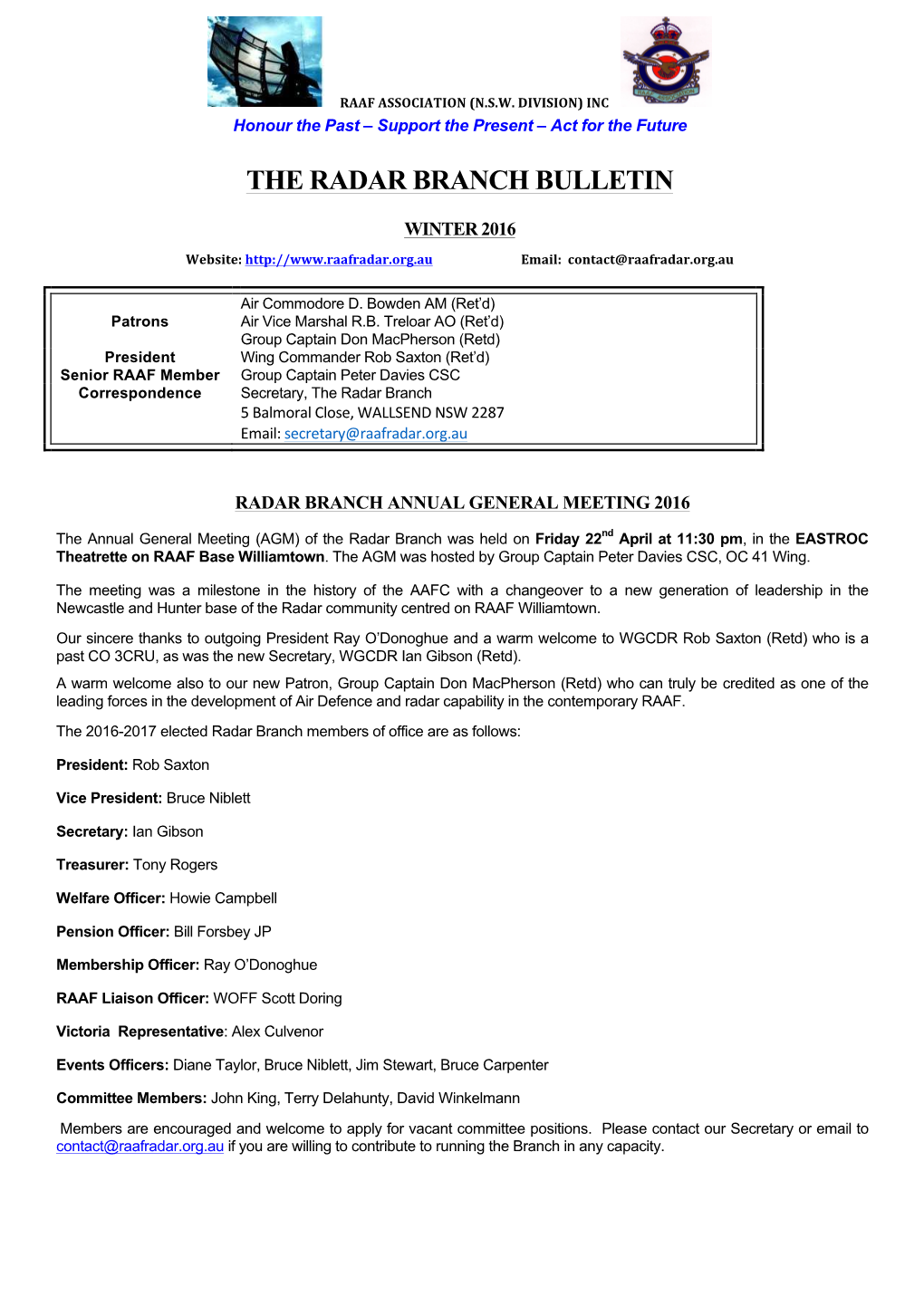 The Radar Branch Bulletin