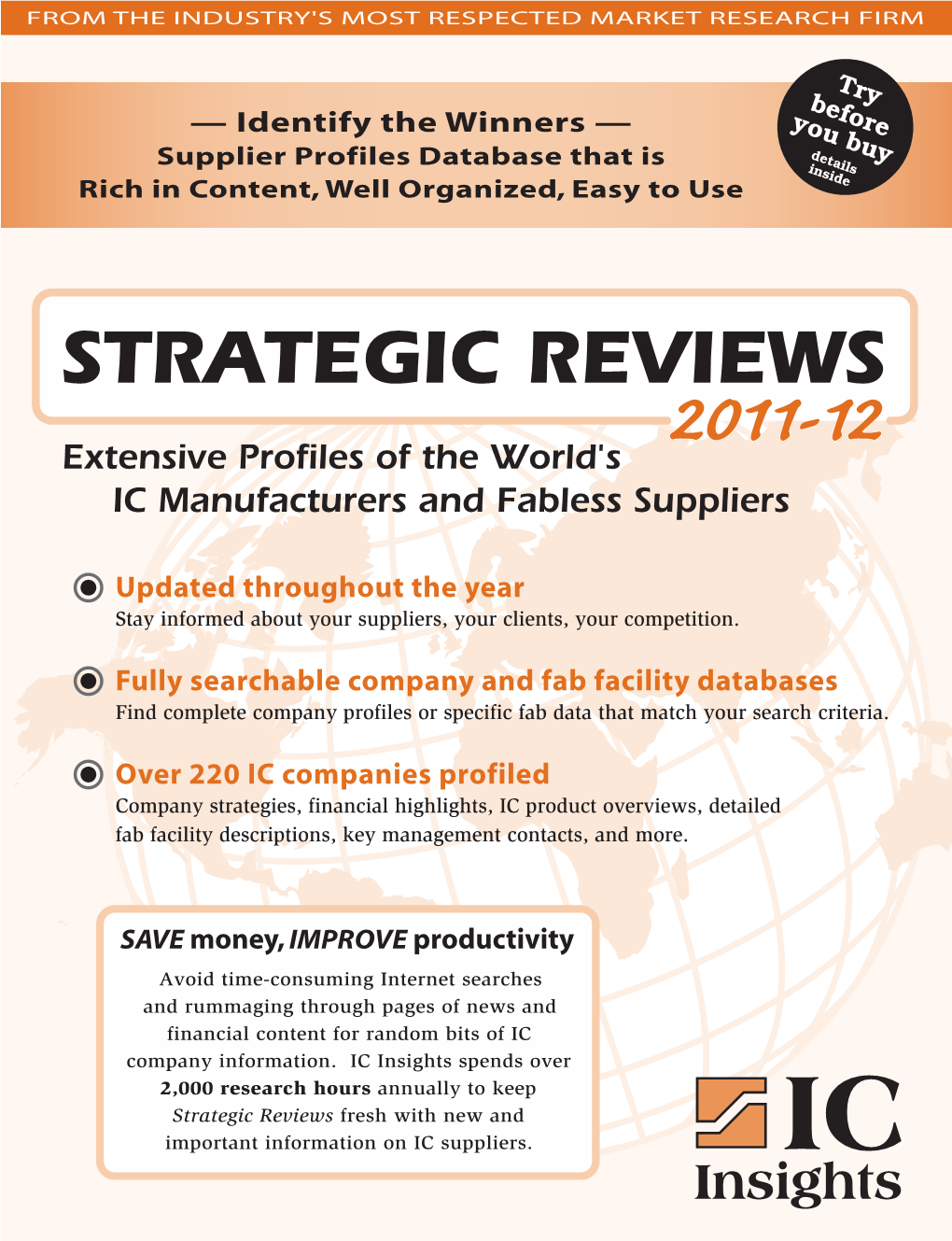 Brochure for Strategic Reviews 2011-12
