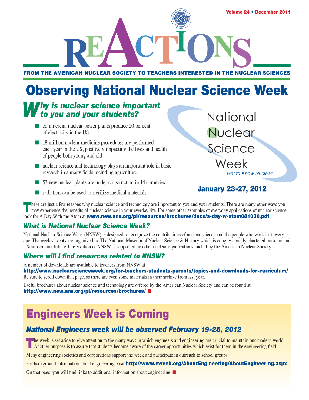 Observing National Nuclear Science Week