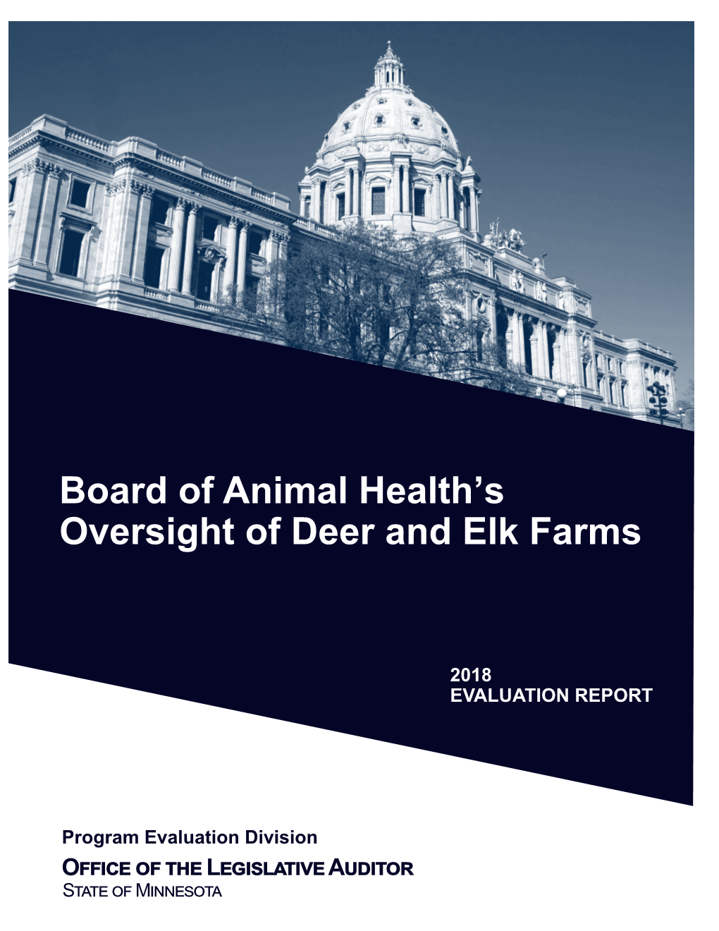 Board of Animal Health's Oversight of Deer and Elk Farms