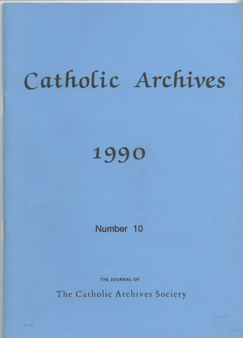 Catholic Archives 1990