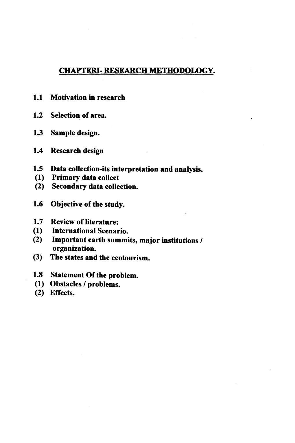 Chapter!- Research Methodology