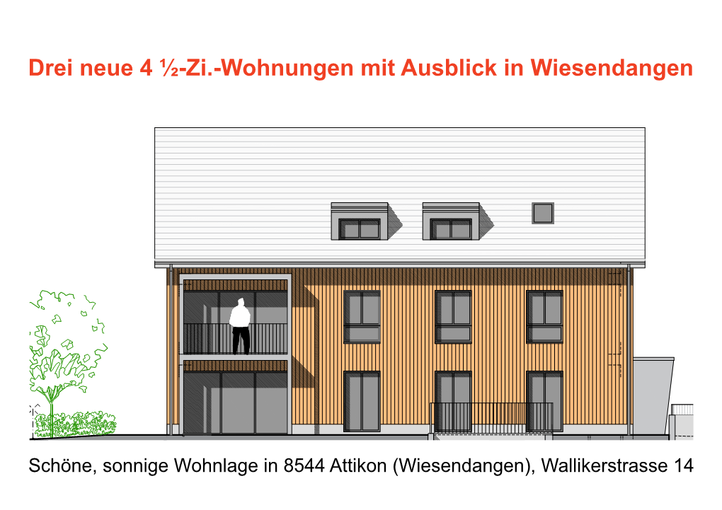 Drei Neue 4 ½-Zi.-Wohnungen Mit Ausblick in Wiesendangen