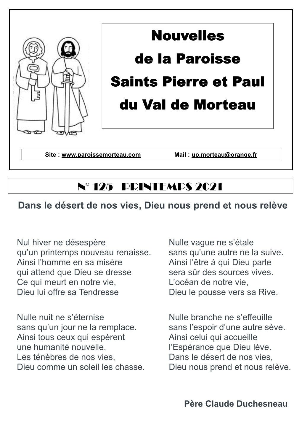 Nouvelles De La Paroisse Saints Pierre Et Paul Du Val De Morteau