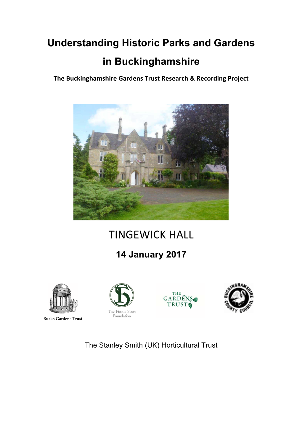 TINGEWICK HALL 14 January 2017