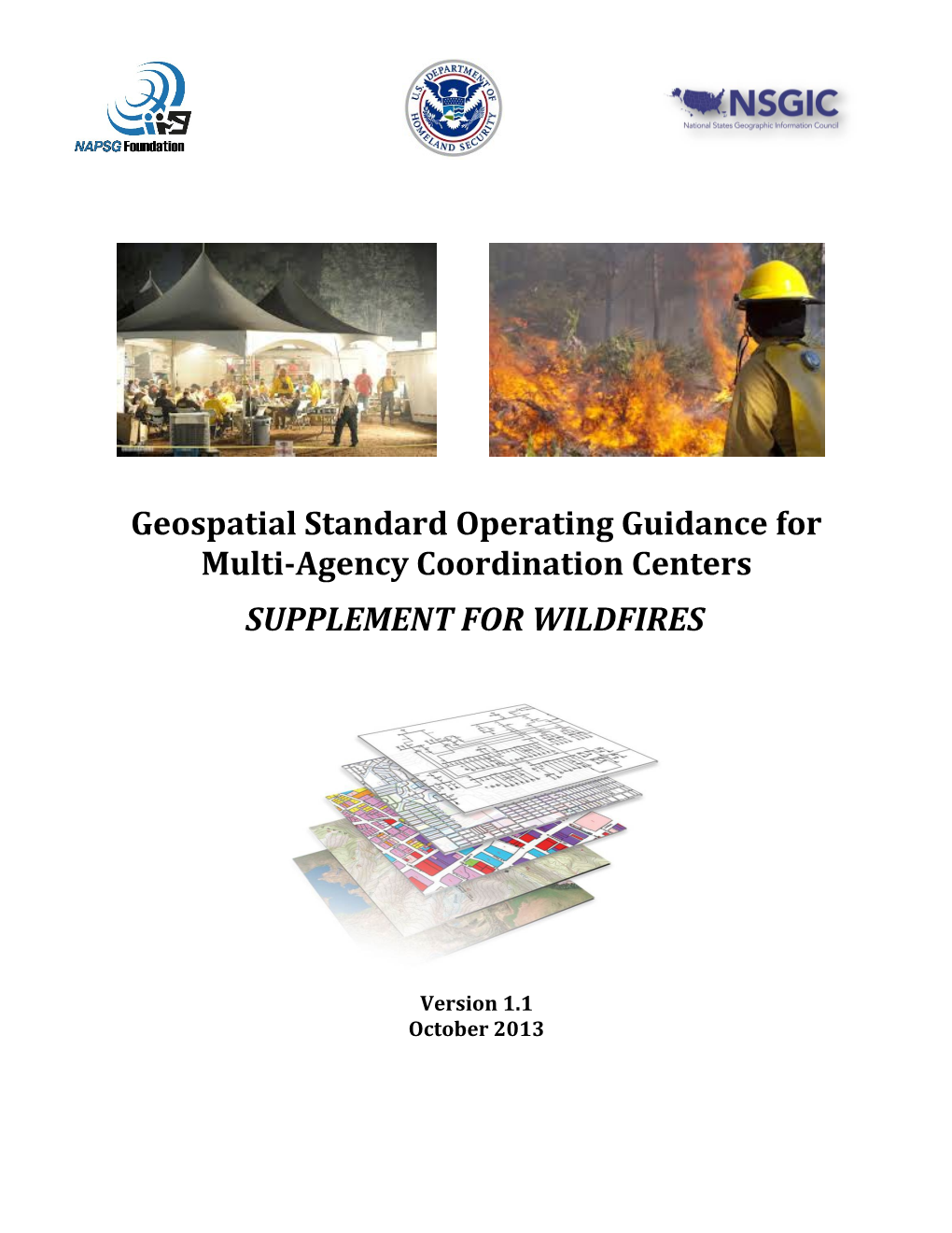 Geospatial Standard Operating Guidance for Multi-Agency Coordination Centers