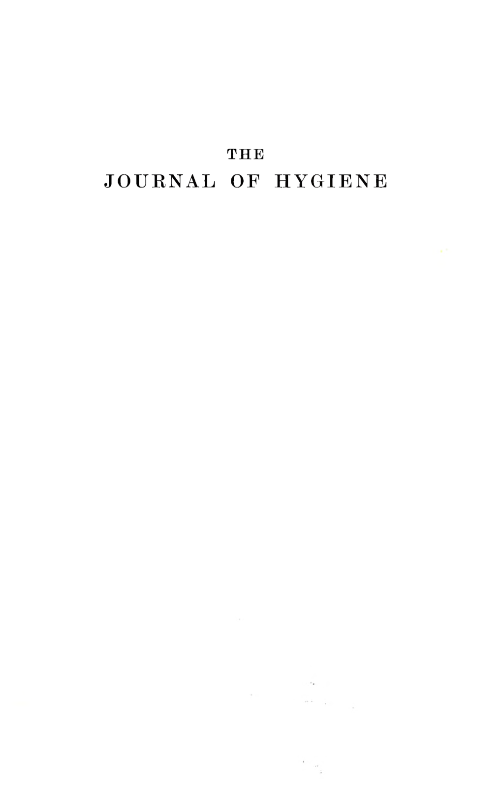 The Journal of Hygiene 1965 Volume.63 No.1