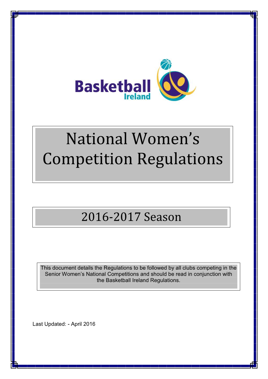 Basketball Ireland National Competitions Regulations