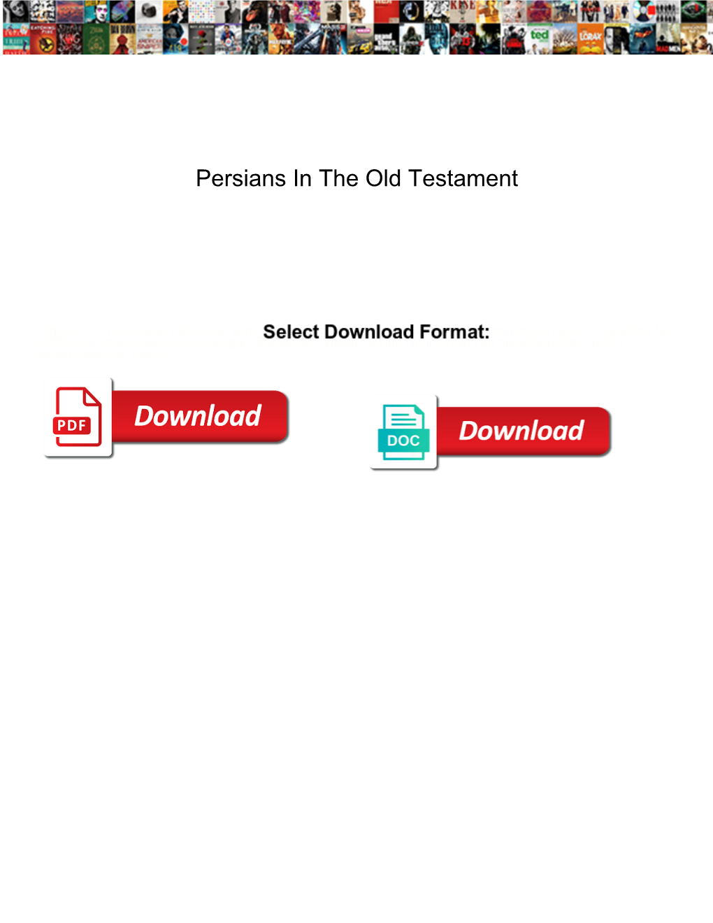 Persians in the Old Testament