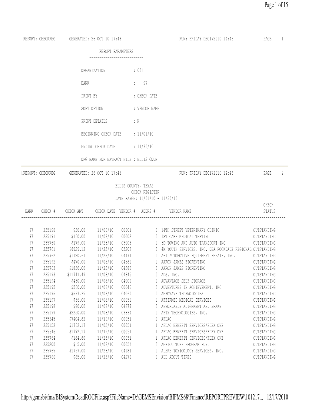 Page 1 of 15 12/17/2010