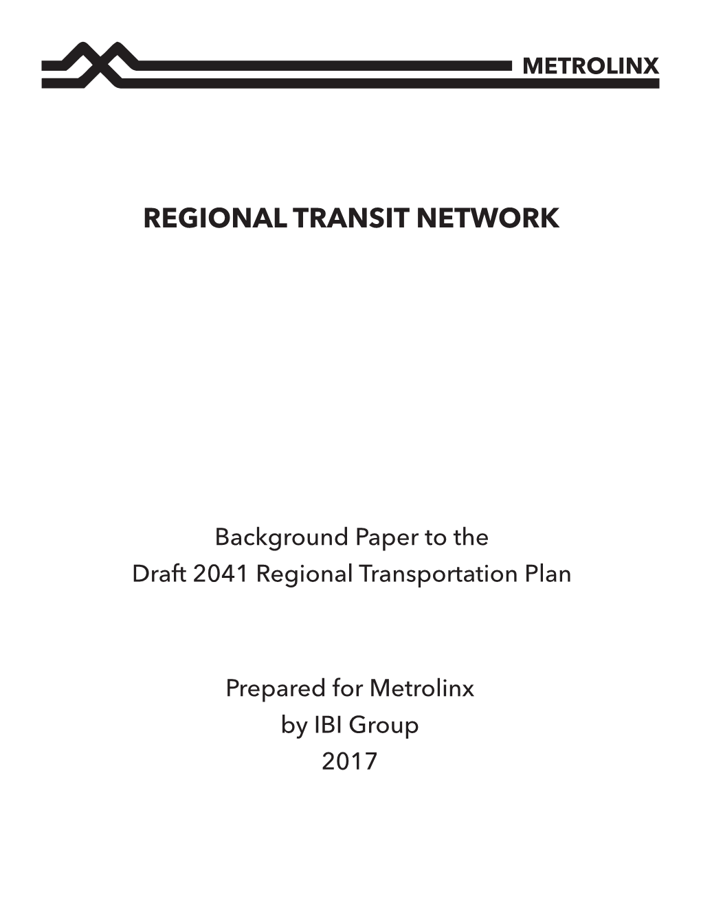 Regional Transit Network Planning Study