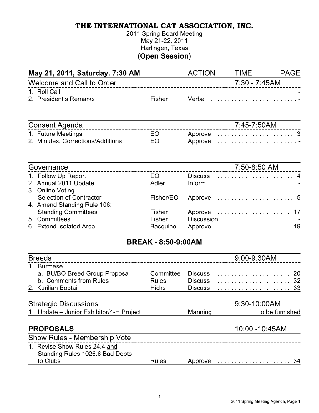 Agenda 7:45-7:50AM 1