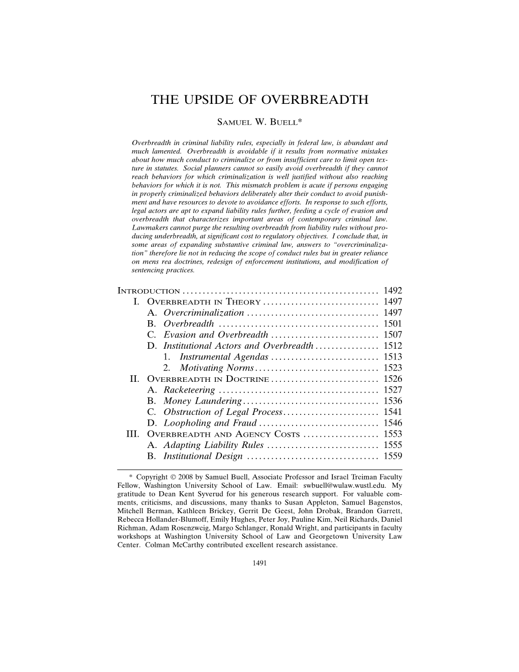 The Upside of Overbreadth