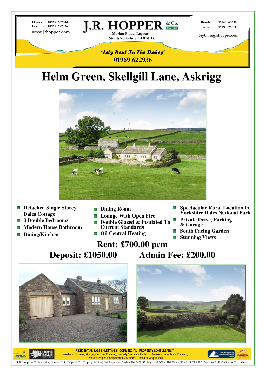 Helm Green, Skellgill Lane, Askrigg