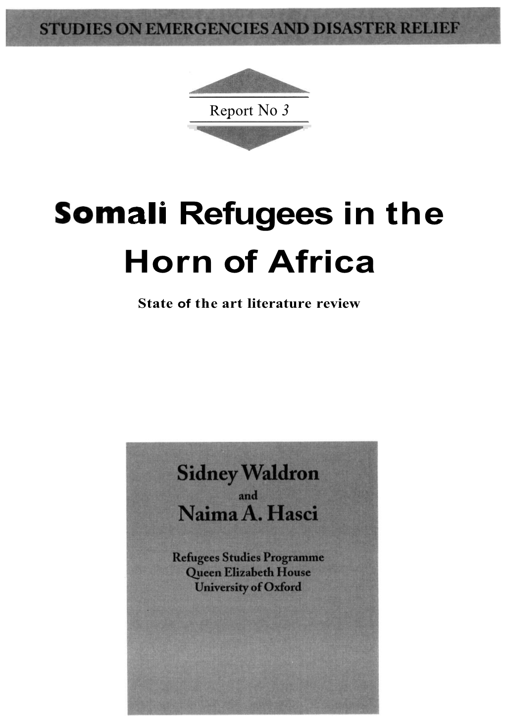 Ali Refugees in the Horn of Africa