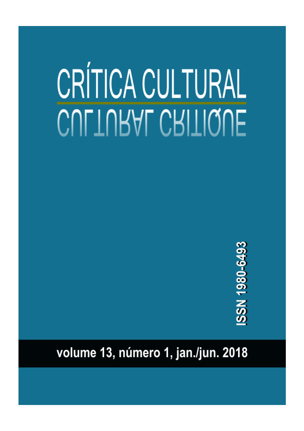Crítica Cultura, V 13, N. 1