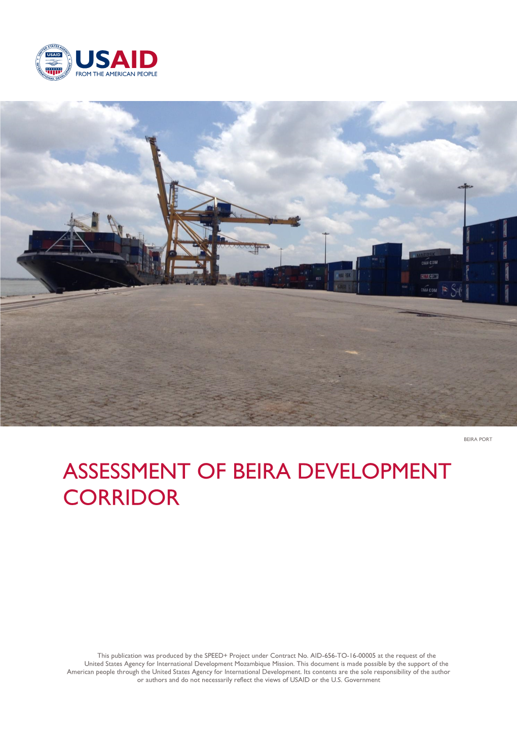 Assessment of Beira Development Corridor