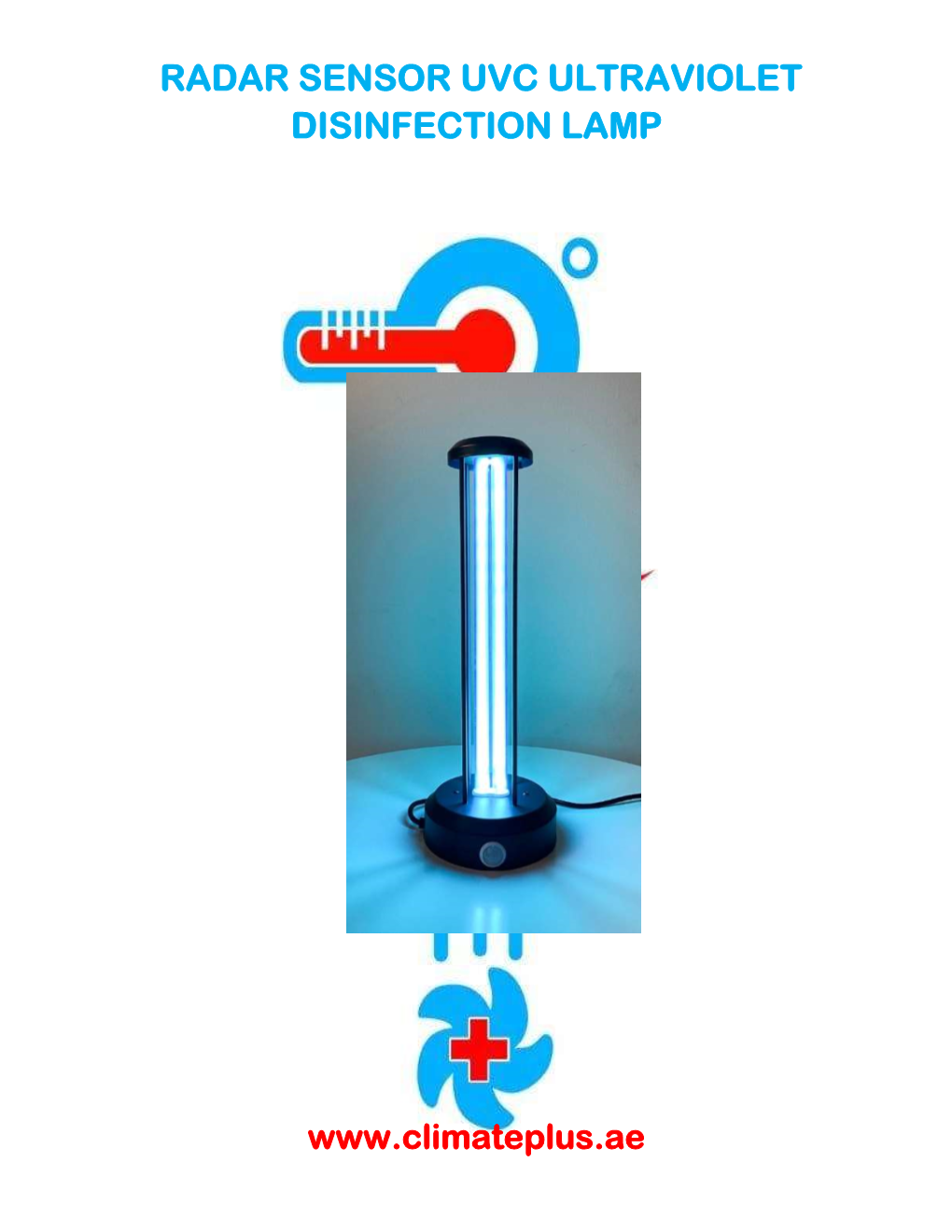 Radar Sensor Uvc Ultraviolet Disinfection Lamp