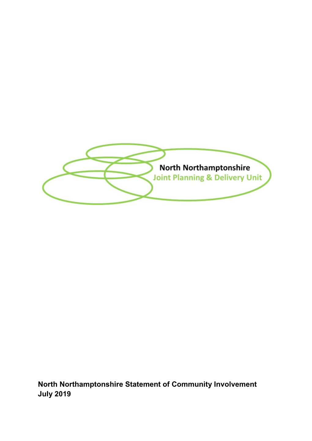 North Northamptonshire Statement of Community Involvement July 2019