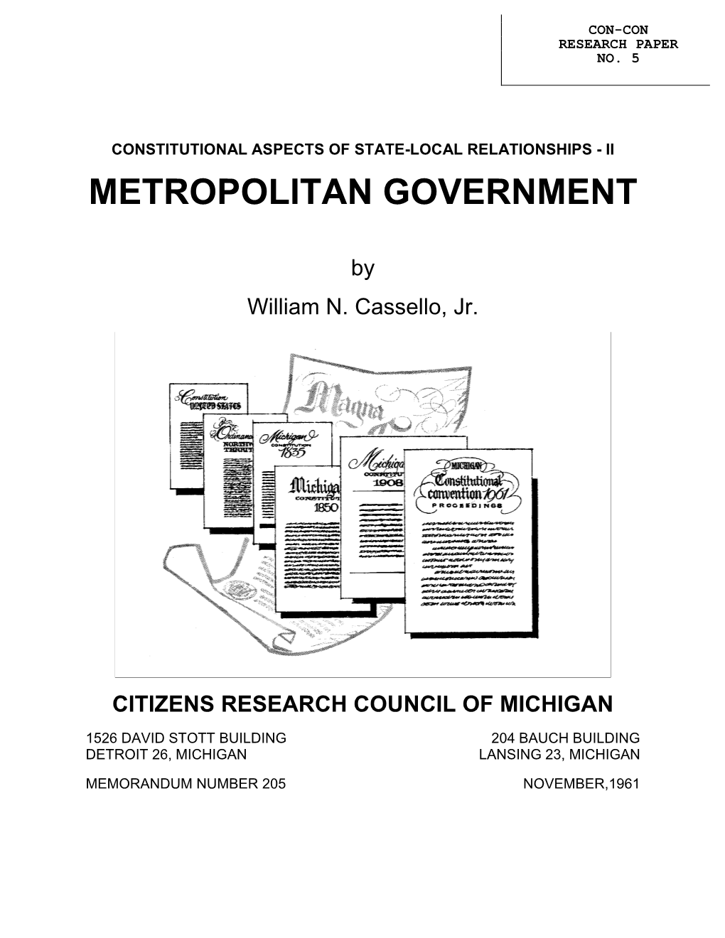 Metropolitan Government