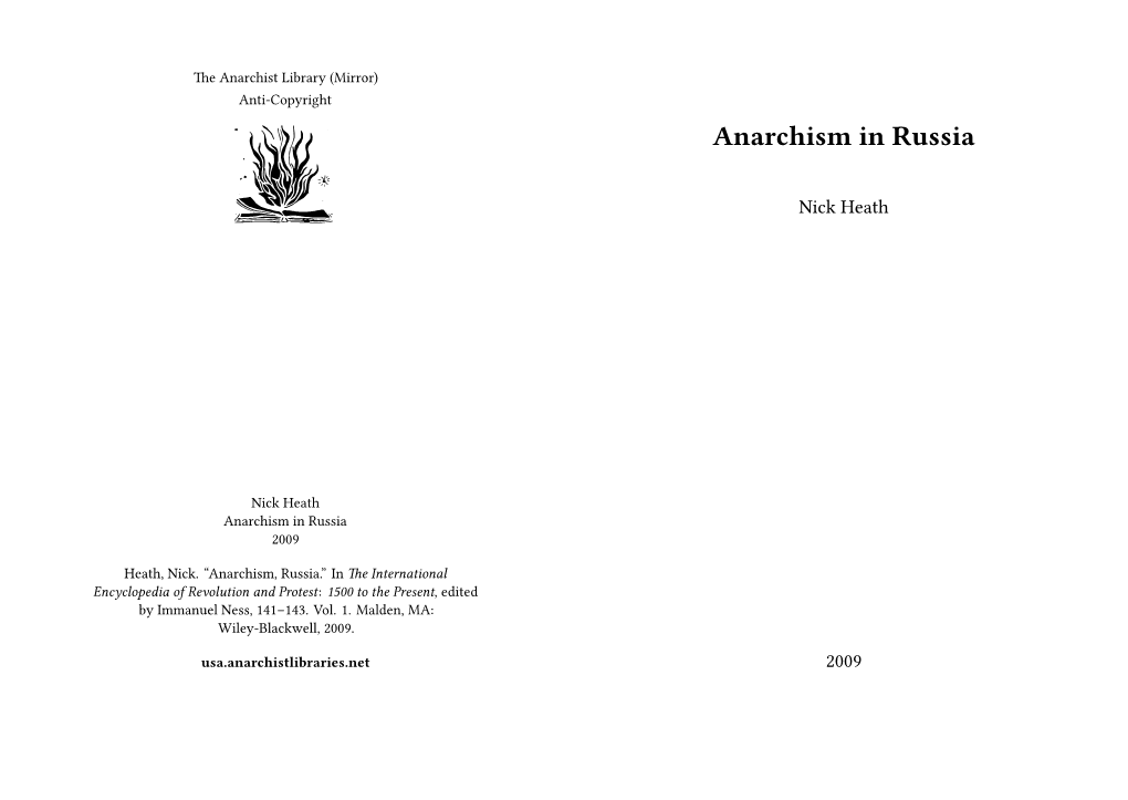 Anarchism in Russia