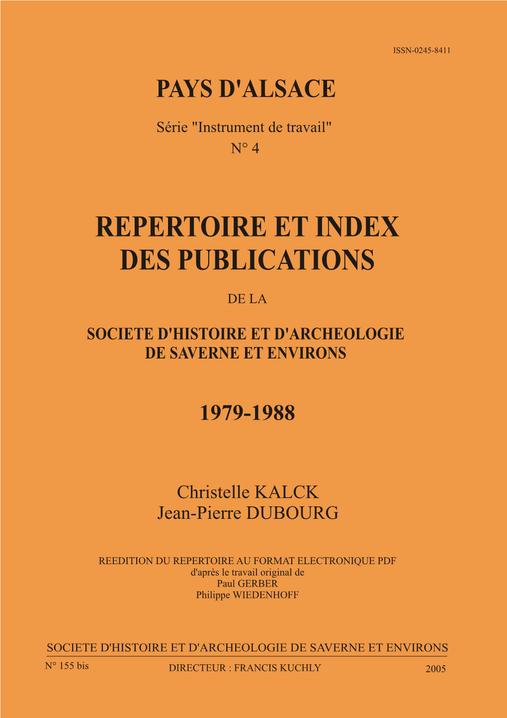 Répertoire 1979-1988