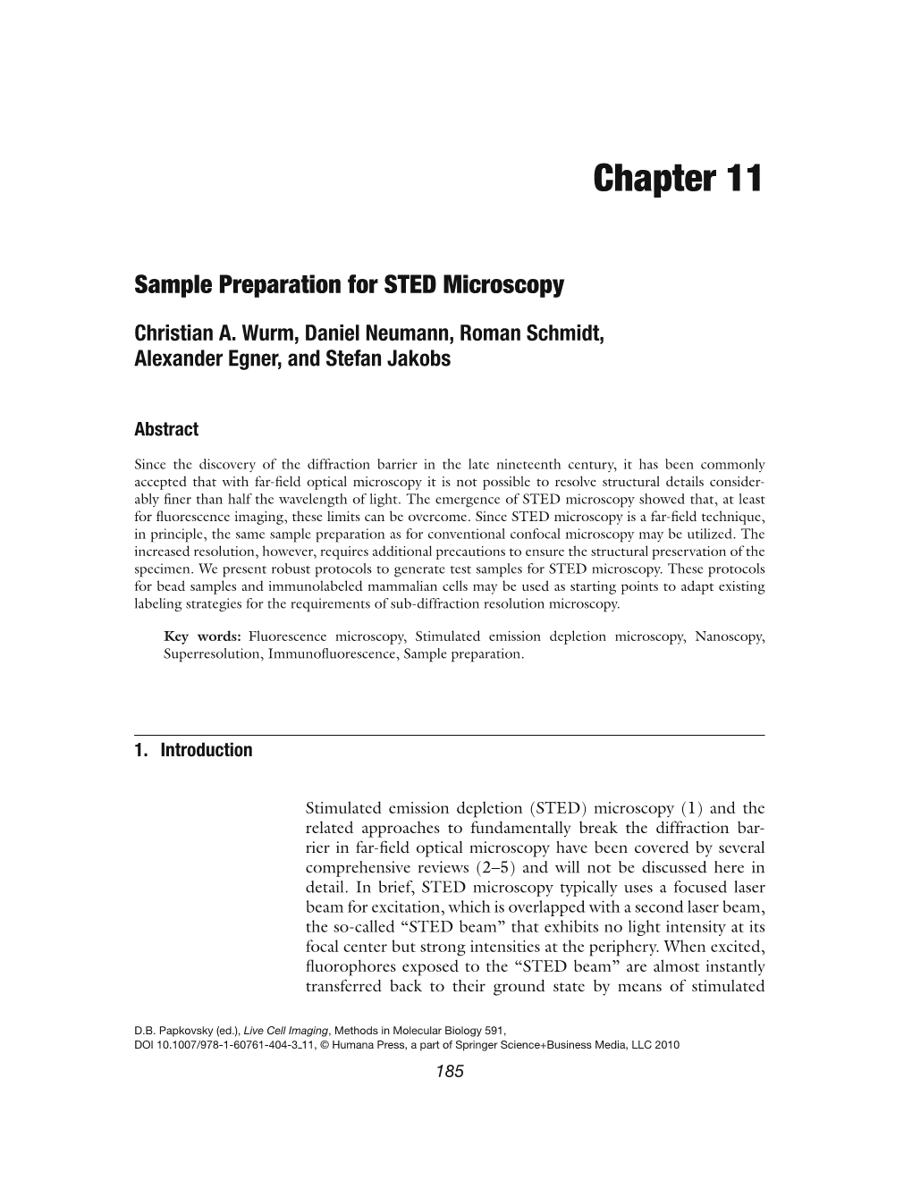 Sample Preparation for STED Microscopy