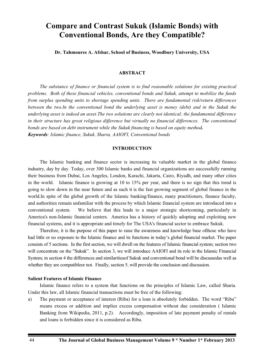 Compare and Contrast Sukuk (Islamic Bonds) with Conventional Bonds, Are They Compatible?