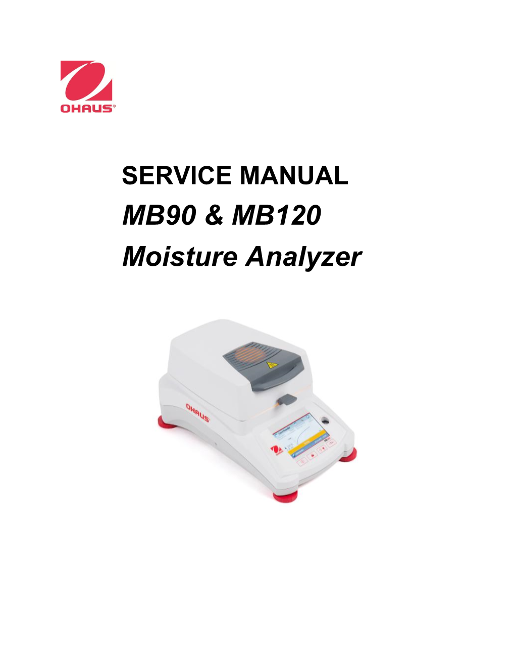 SERVICE MANUAL MB90 & MB120 Moisture Analyzer