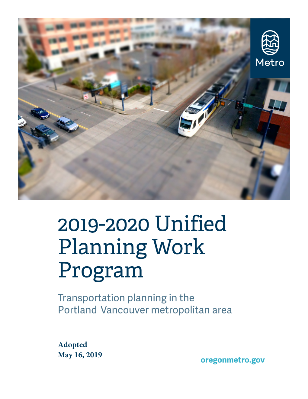 2019-2020 Unified Planning Work Program