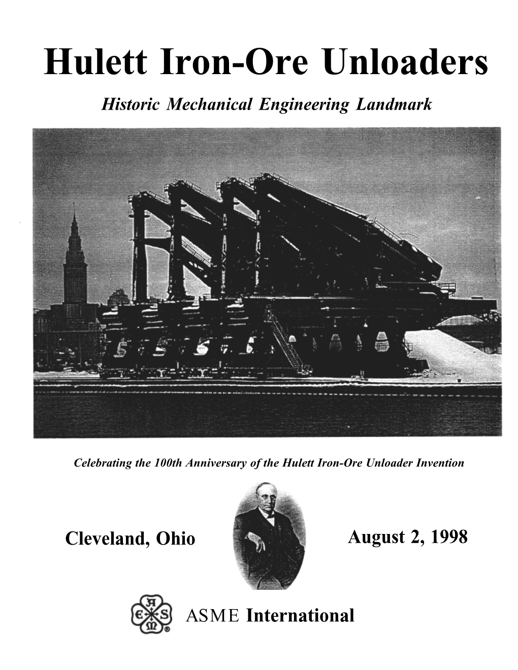 Hulett Iron-Ore Unloaders Historic Mechanical Engineering Landmark