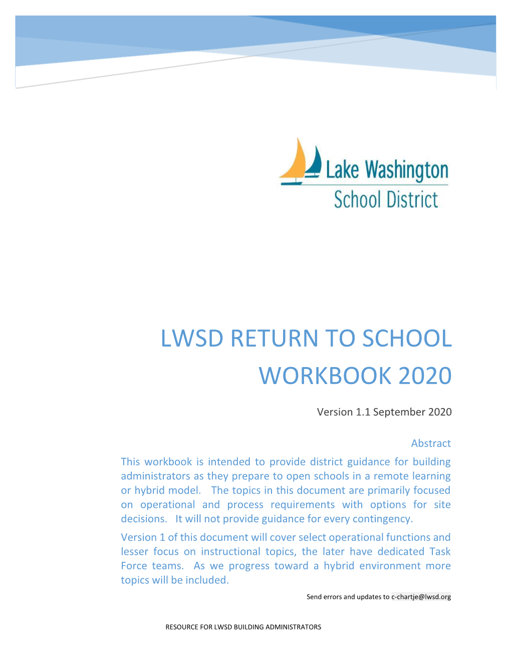 School Workbook for Building Administrators