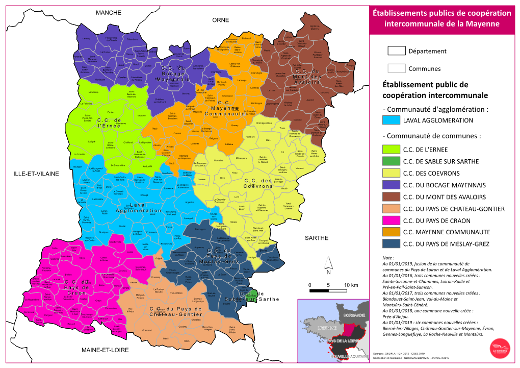 Établissements Publics De Coopération ORNE Lignières- Orgères Intercommunale De La Mayenne