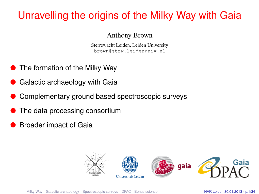 Unravelling the Origins of the Milky Way with Gaia