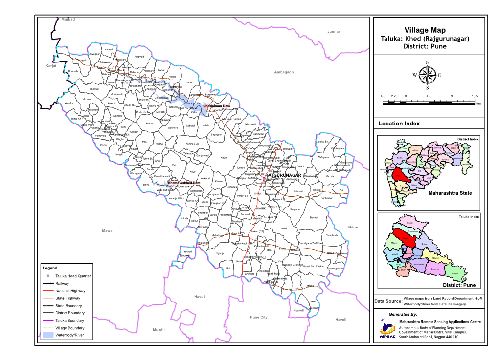 Village Map Taluka: Khed (Rajgurunagar)